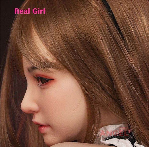 D8ヘッドReal Girl 軟質シリコン製等身大ドール職人メイクヘッド単体